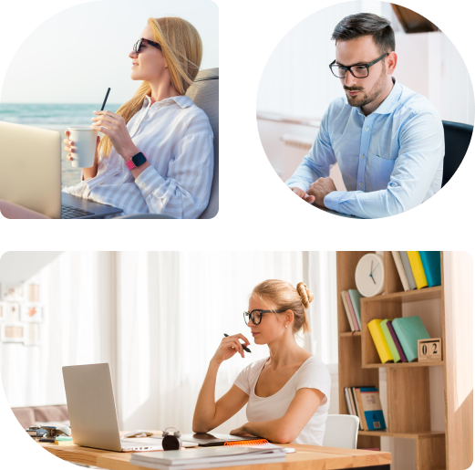 Freelancer at work